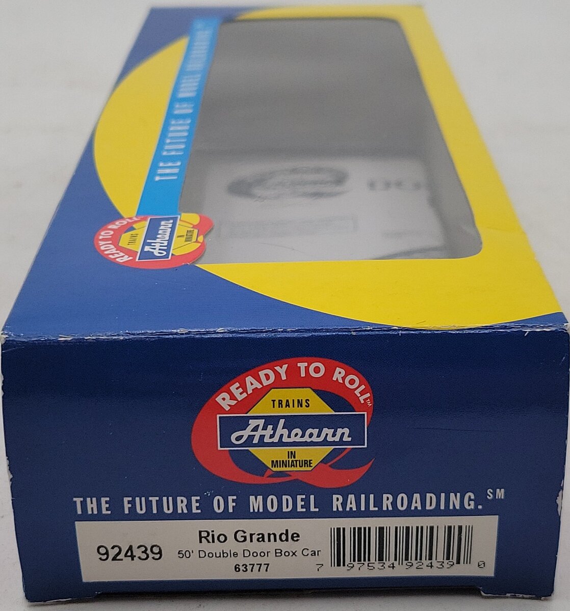 Athearn 92439 HO Scale Rio Grande 50' Double Door Boxcar #63777 NIB