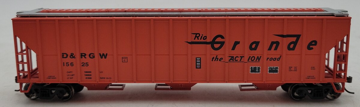 Athearn 92757 HO Scale Rio Grande 54' FMC Covered Hopper #15625 NIB