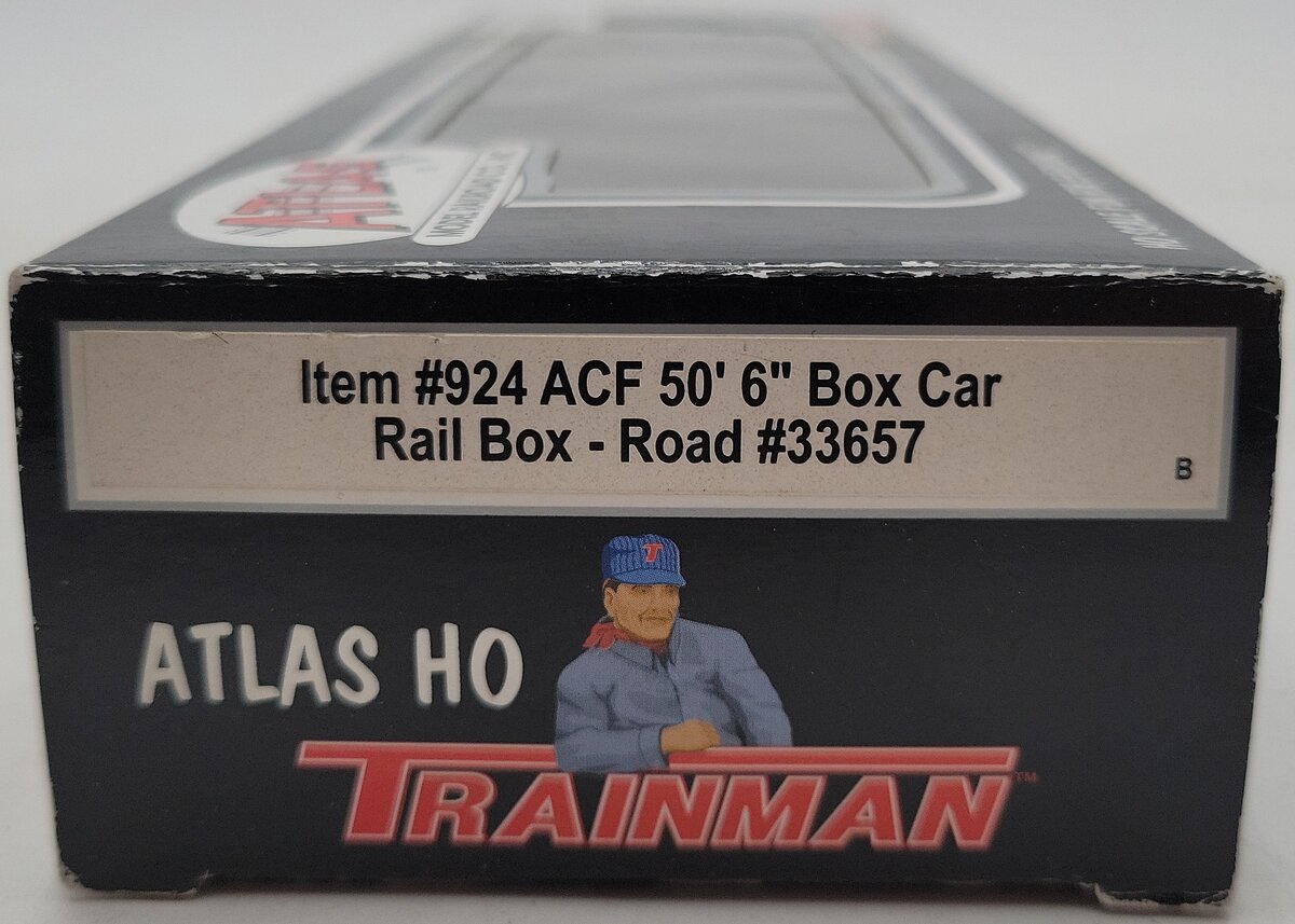 Atlas 924 HO Scale ACF Rail box RBOX  50'6 Box Car #33657 NIB