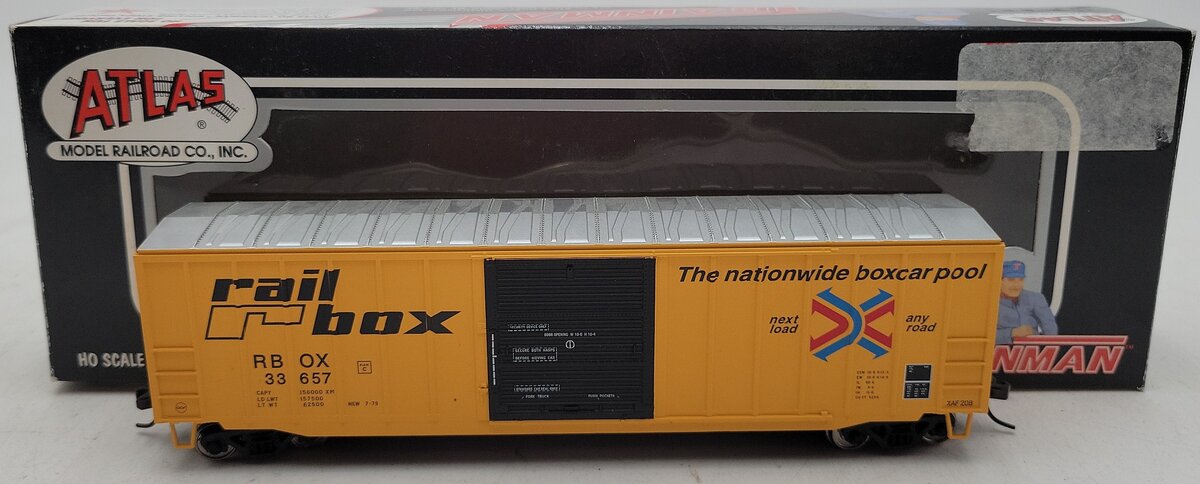 Atlas 924 HO Scale ACF Rail box RBOX  50'6 Box Car #33657 NIB