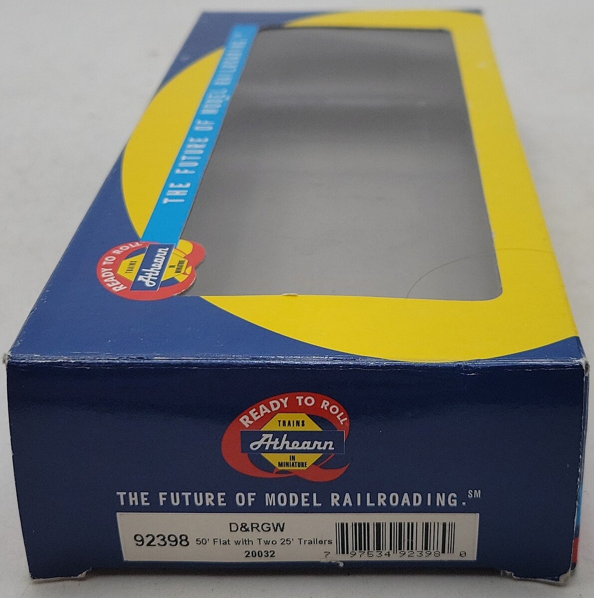 Athearn 92398 HO D&RGW 50' Flat w/Two 25' Trailers #20032 NIB