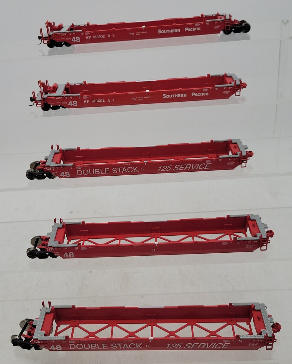Athearn 91156 HO Scale Southern Pacific Maxi III Well Car (Set of 5) NIB