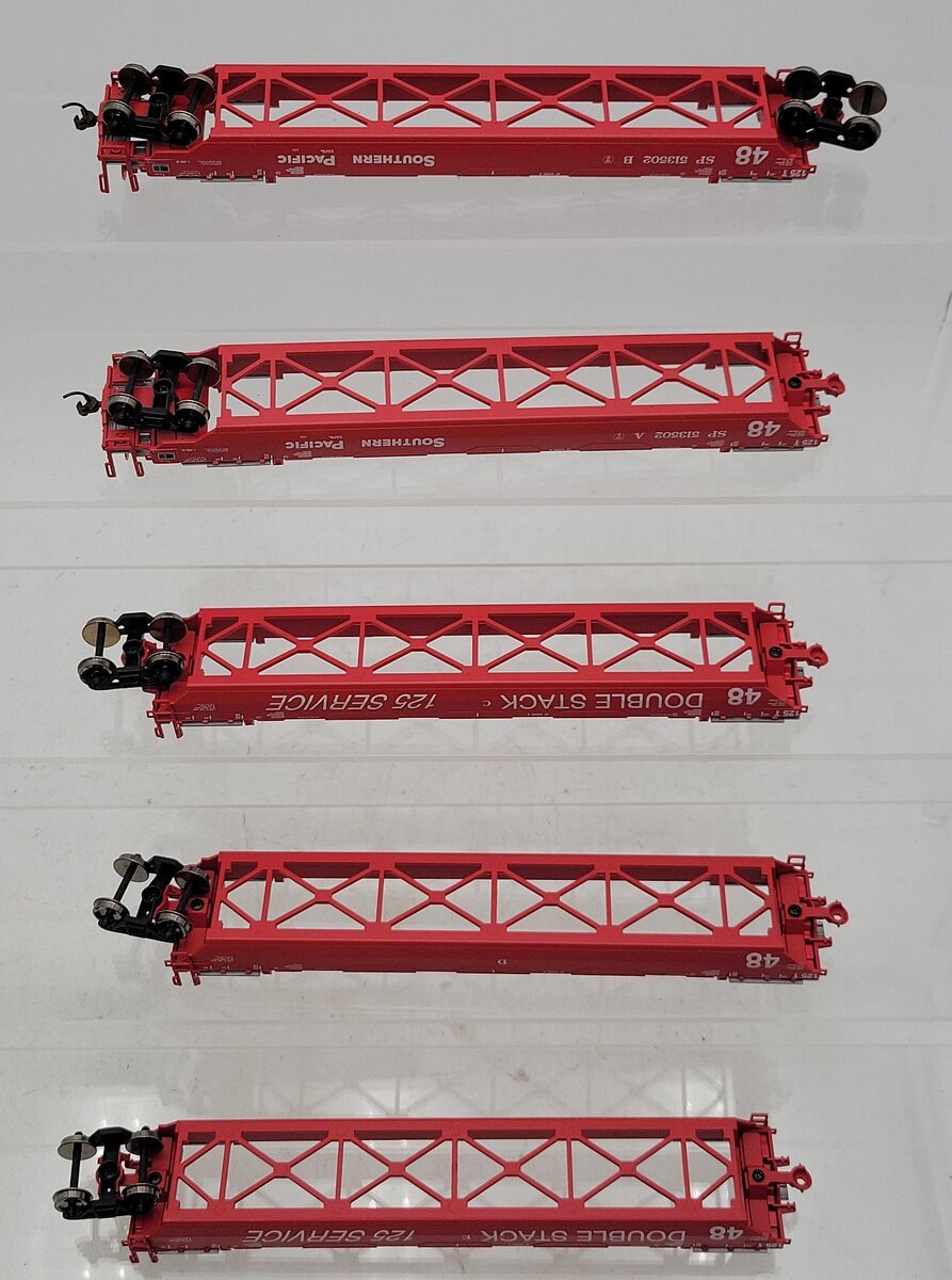Athearn 91156 HO Scale Southern Pacific Maxi III Well Car (Set of 5) NIB