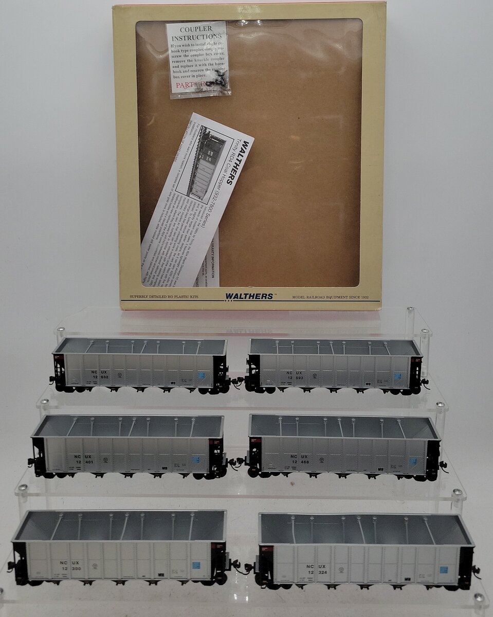 Walthers 932-7814 HO Scale NCUX Transport Capital Rail RD-4 Coal Set #2 NIB
