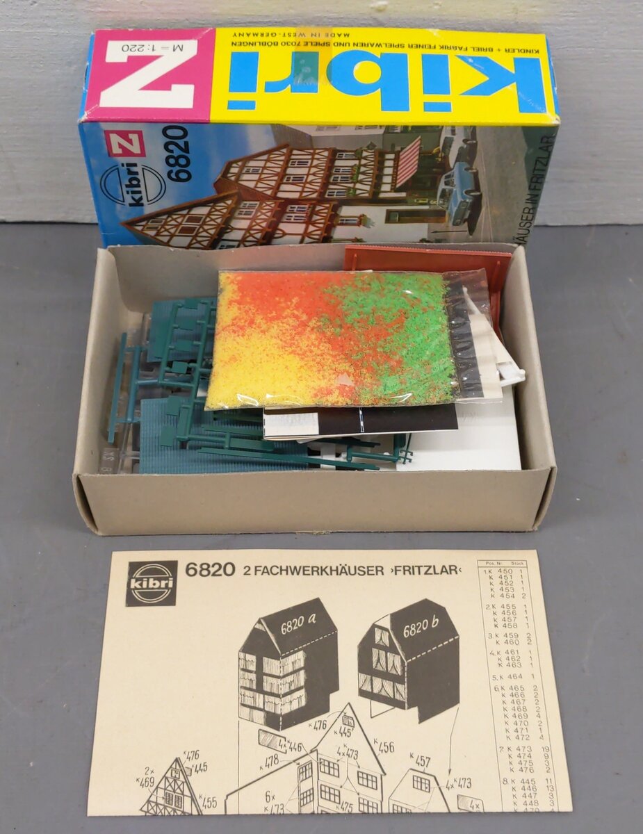 Kibri 6850 Z Scale Six Building Kit Set EX/Box