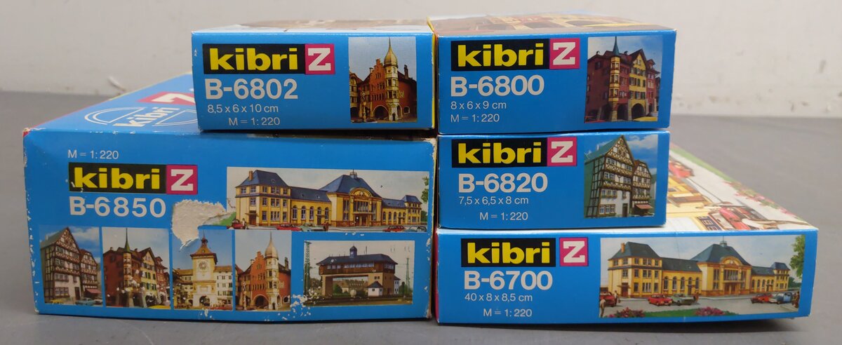 Kibri 6850 Z Scale Six Building Kit Set EX/Box