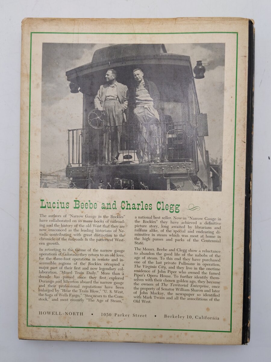 Narrow Gauge In The Rockies Hardcover Book By Lucius Beebe & Charles Clegg