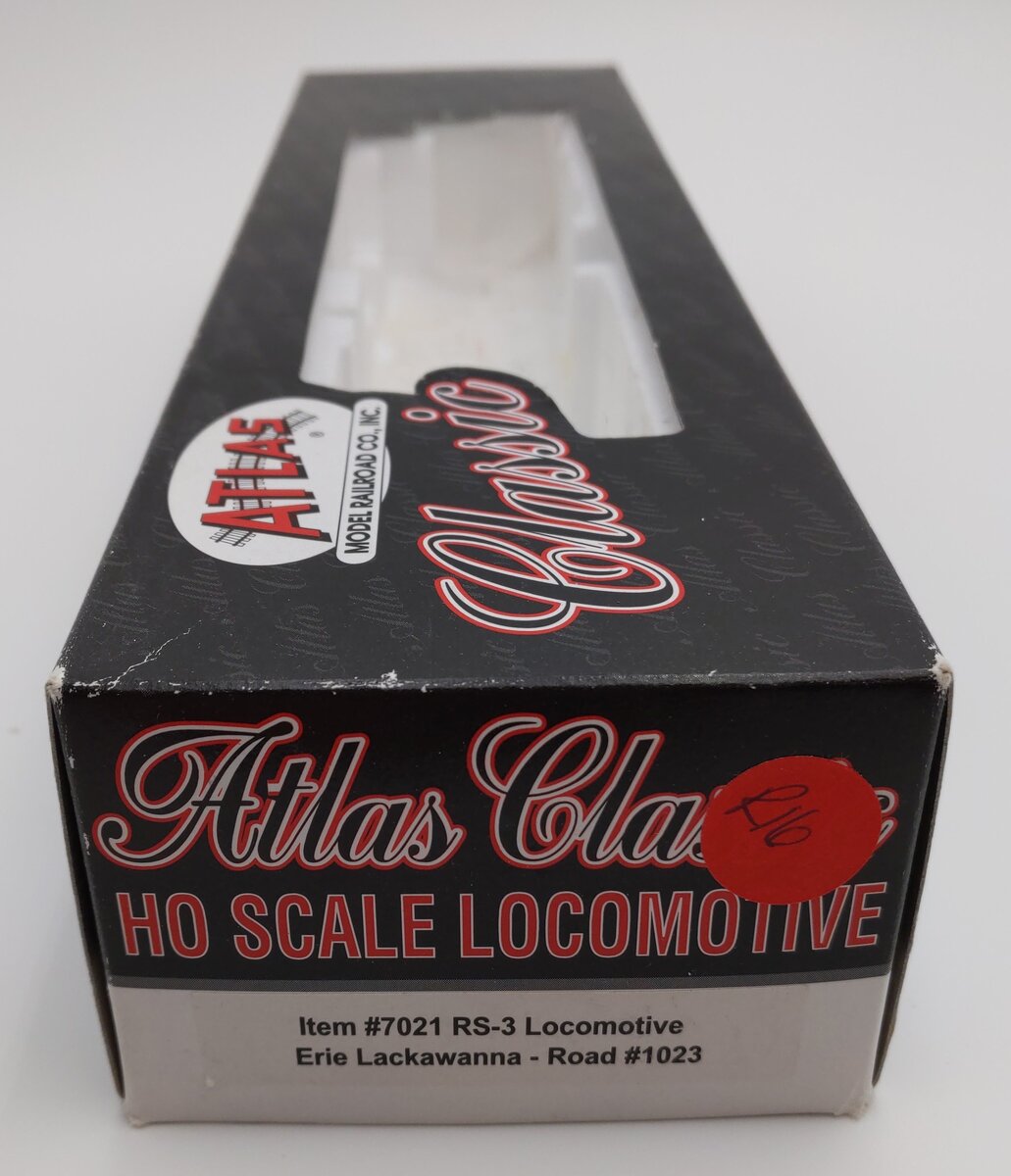 Atlas 7021 HO Scale Erie Lackwanna RS-3 Diesel Locomotive #1023 EX/Box