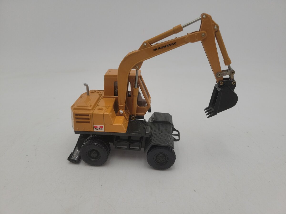 Yonezawa Toys 011-01606 1/40 Scale Diecast Diapet Komatsu PW60 Wheel Excavator EX/Box