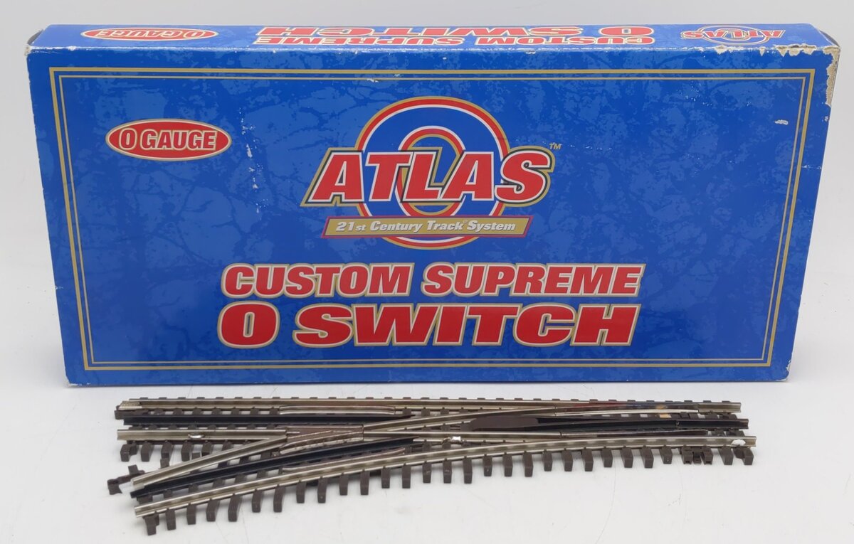 Atlas 6072 O O72 Nickel Silver Left Hand Remote Switch Turnout VG/Box