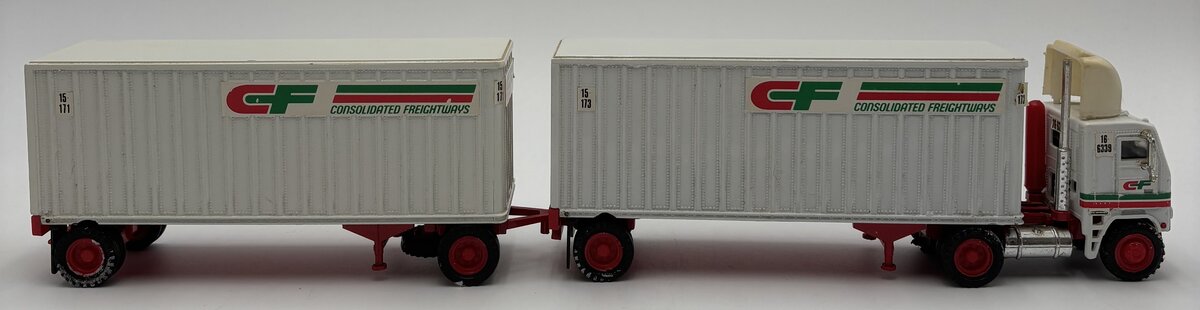 Tonkin 1:53 CF Consolidated Freightways Semi Tractor w/Double Tandem Trailers EX/Box