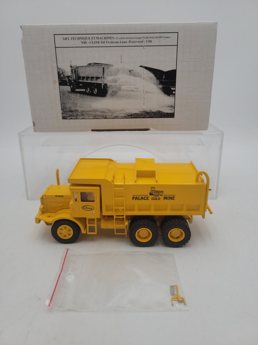 EMD N80 1:50 Scale 245R Cline-Isco Yellow Water Tank Truck Palace Gold Mine EX/Box