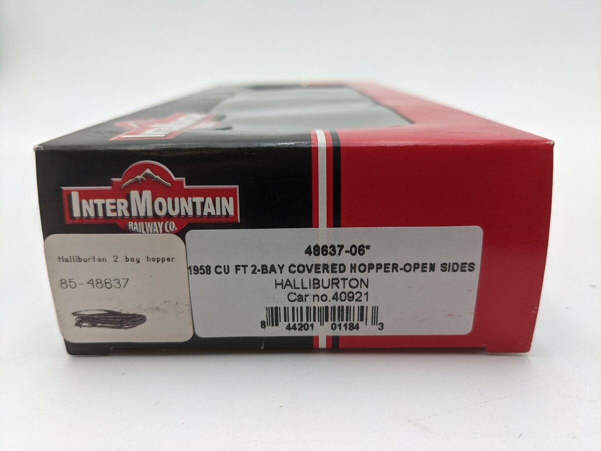 InterMountain 48637-06 HO Scale Halliburton 2-Bay Covered Hopper #40921 EX/Box