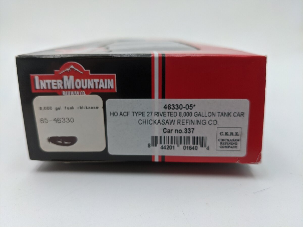 InterMountain 46330-05 HO Scale C.K.R.X ACF 27 Riveted Tank Car #337 EX/Box