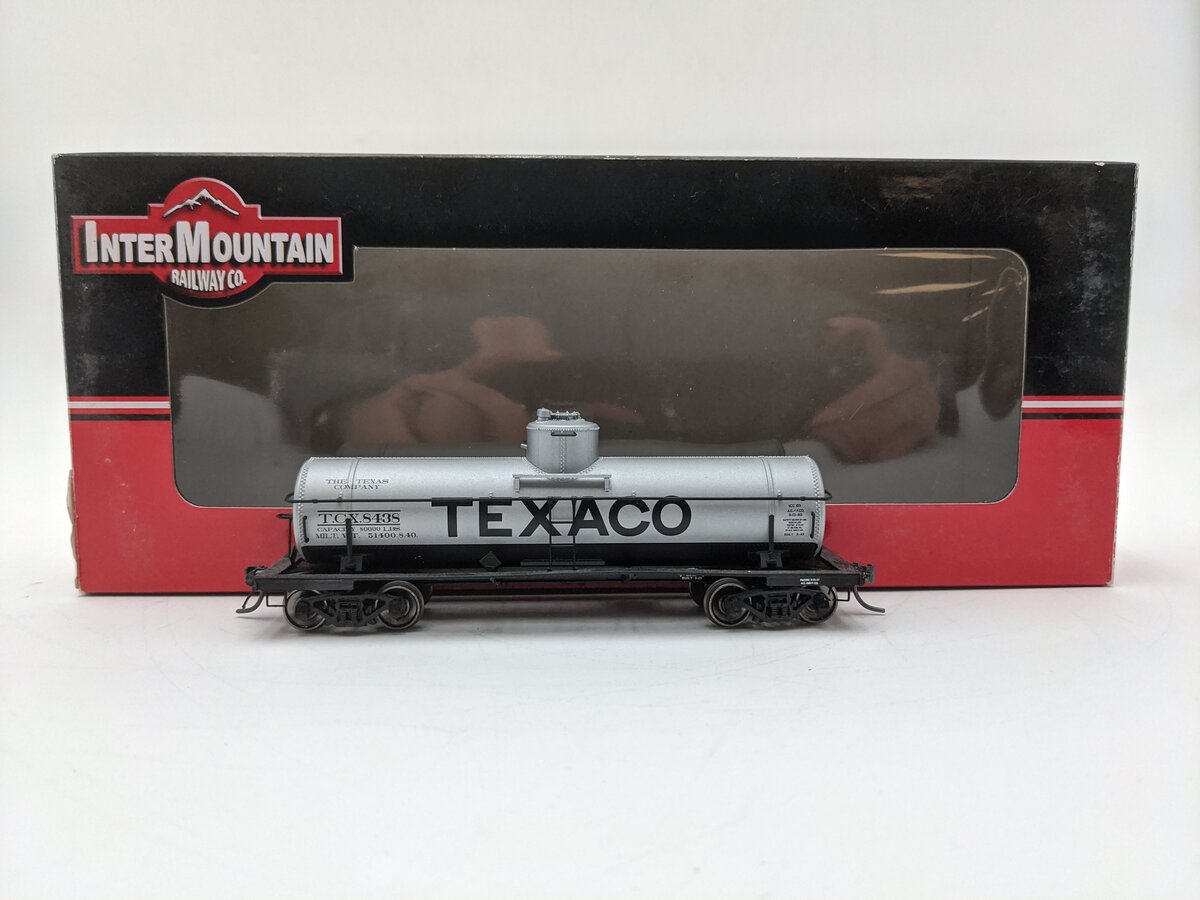 InterMountain 46328-08 HO Scale Texaco ACF Type 27 Riveted Tank Car #8438 EX/Box