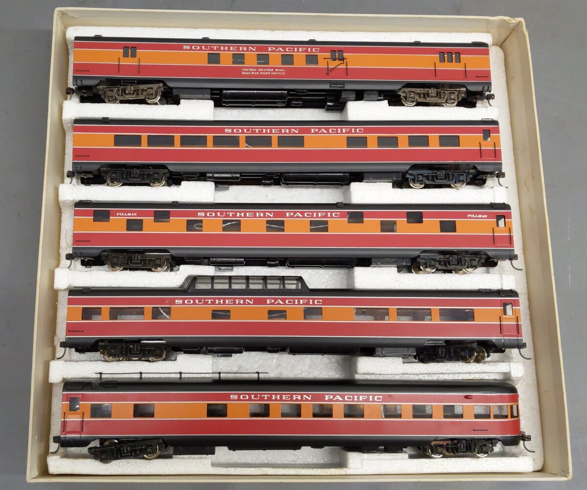 Westside Model Co. HO Brass Southern Pacific Daylight 5 Car Passenger Set - F/P EX/Box