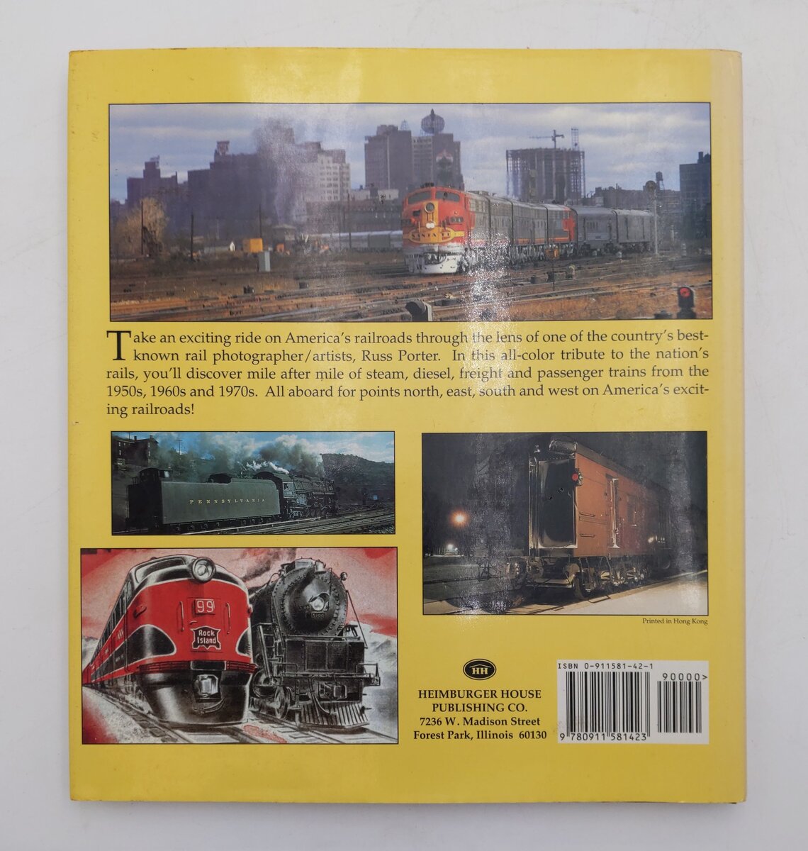 America's Rail Pictorial Hardcover Book By Rus Porter VG
