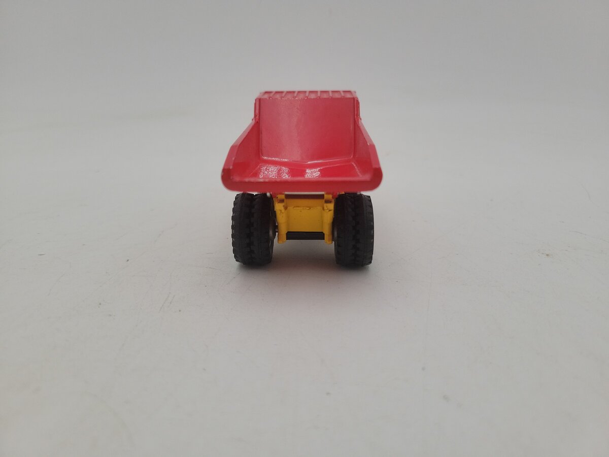 Shinsei 10 1:83 Scale Tomica Dandy Yellow & Red Heavy Dump Truck Die Cast Model VG/Box