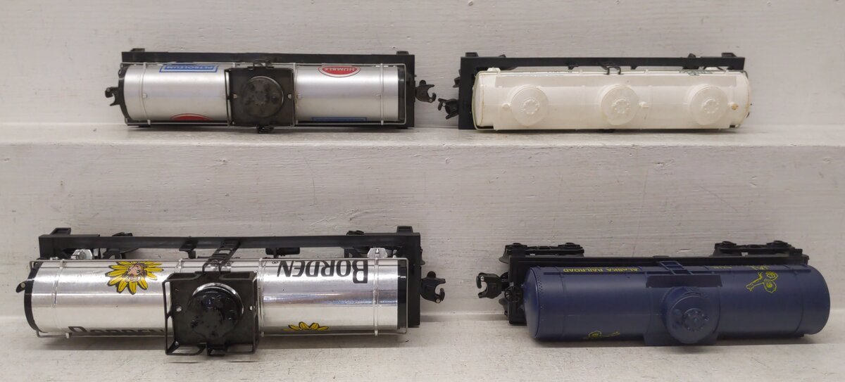 Lionel O Gauge Assorted Freight Cars: #9250, #6308, #9334, #9154 [4] EX/Box