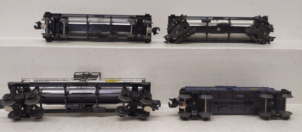 Lionel O Gauge Assorted Freight Cars: #9250, #6308, #9334, #9154 [4] EX/Box