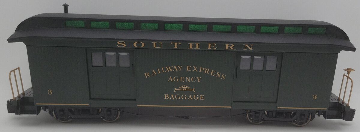 Bachmann 97404 Southern Suwanee Baggage Car - Metal Wheels EX/Box