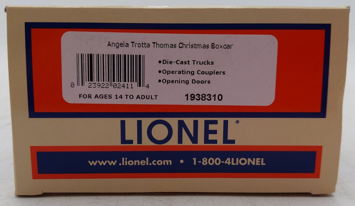 Lionel 1938310 O Angel Trotta Thomas Christmas Boxcar EX/Box