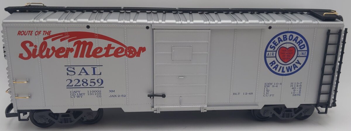 LGB 43913 G Scale Seaboard Air Line Boxcar #22859 w/Plastic Wheels EX/Box