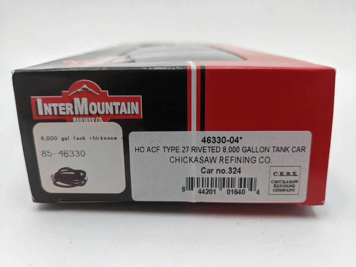 InterMountain 46330-04 HO Scale ACF Type Riveted Tank Car #324 EX/Box