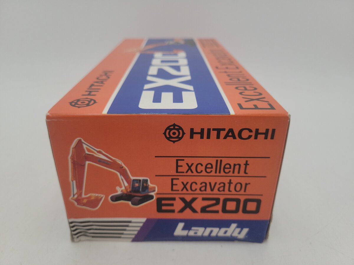 Hitachi 618 1:40 Scale Orange Hitachi EX200 Landy Excellent Excavator Die Cast EX/Box
