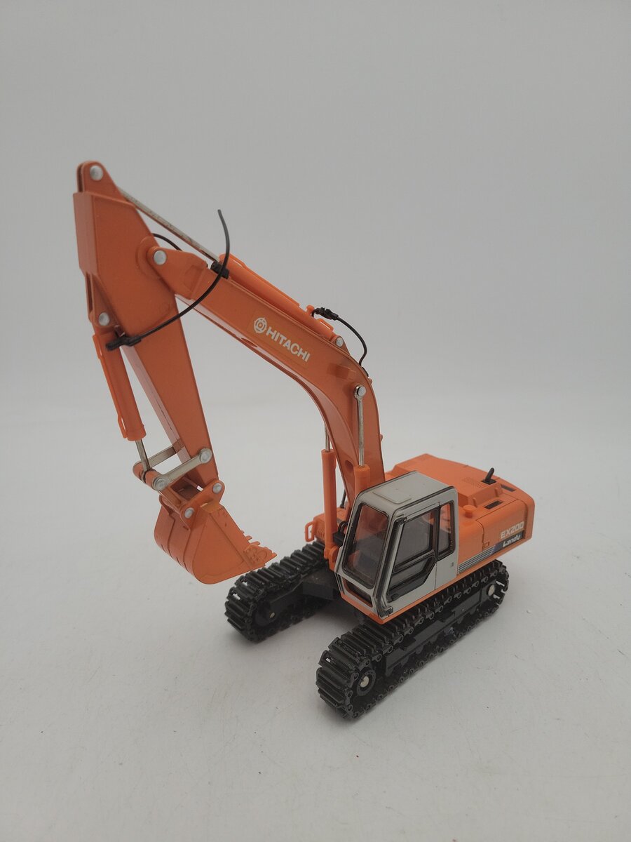 Hitachi 618 1:40 Scale Orange Hitachi EX200 Landy Excellent Excavator Die Cast EX/Box