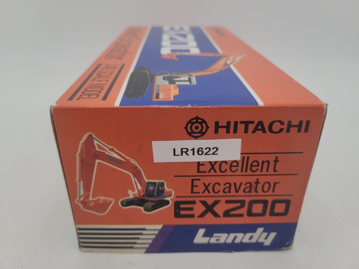Hitachi 618 1:40 Scale Orange Hitachi EX200 Landy Excellent Excavator Die Cast EX/Box