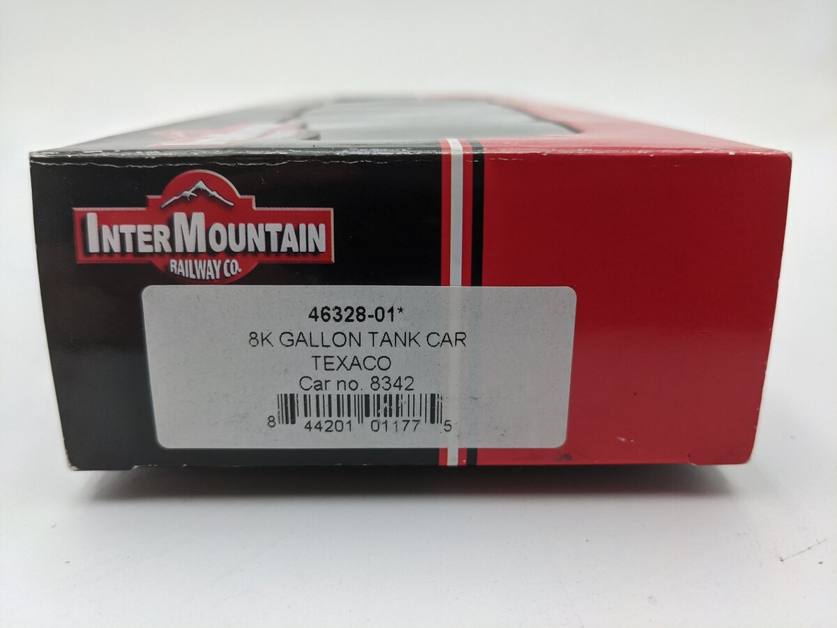InterMountain 46328-01 HO Scale Texaco 8K Gallon Tank Car #8342 EX/Box