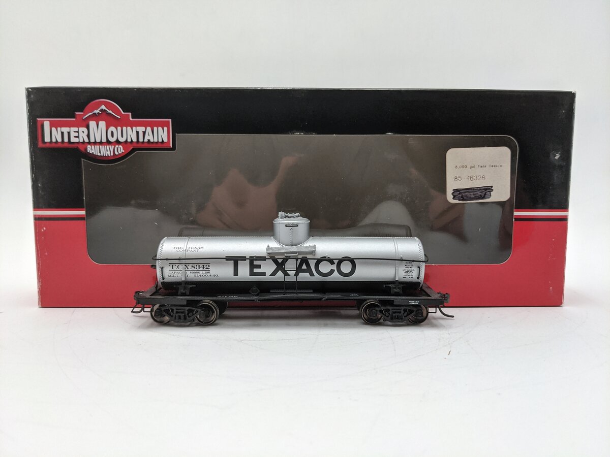InterMountain 46328-01 HO Scale Texaco 8K Gallon Tank Car #8342 EX/Box