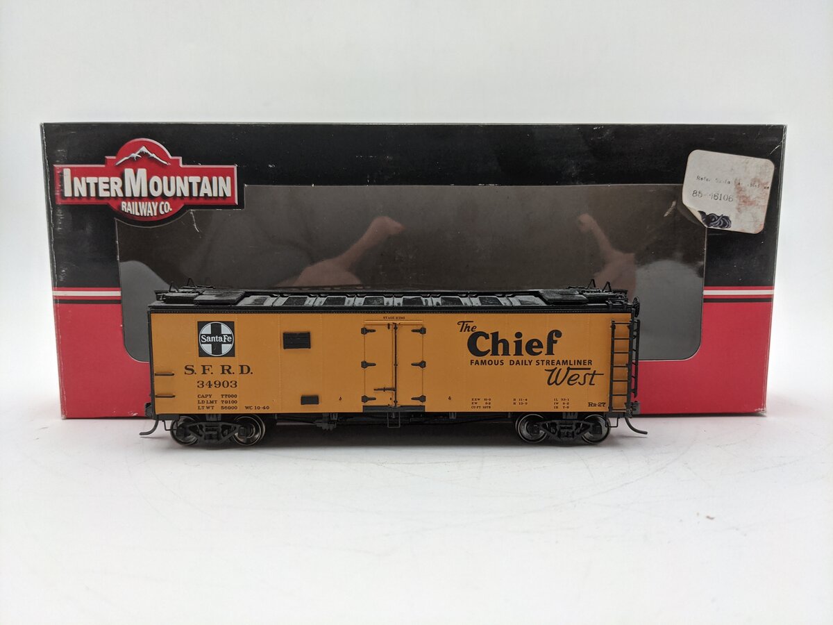 InterMountain 46106-31 HO Scale Atchison Topeka Santa Fe Refrigerator Car #34903 EX/Box
