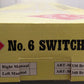 Aristo-Craft 30330 G Gauge #6 Brass Right Hand Manual Switch Turnout EX/Box