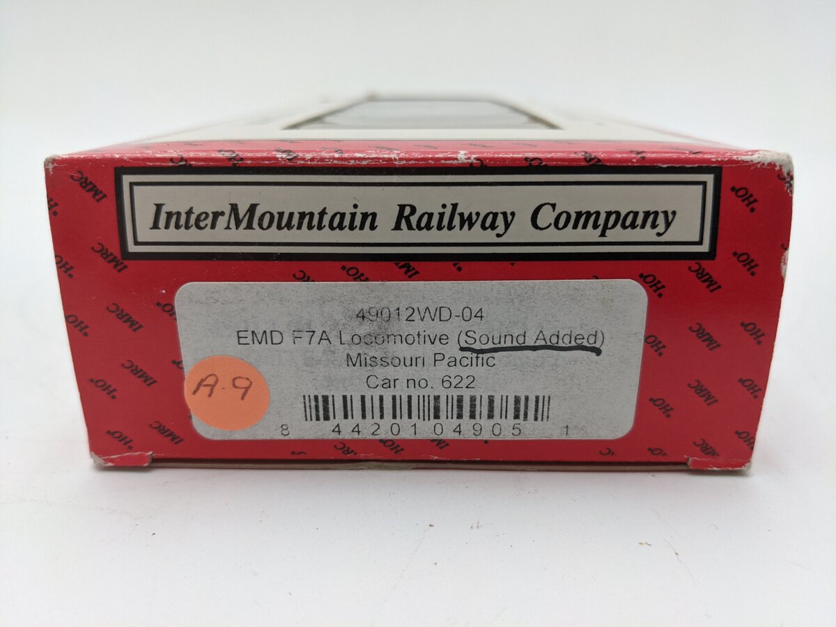 InterMountain 49012WD-04 HO Scale Missouri Pacific EMD F7A Locomotive #622 EX/Box
