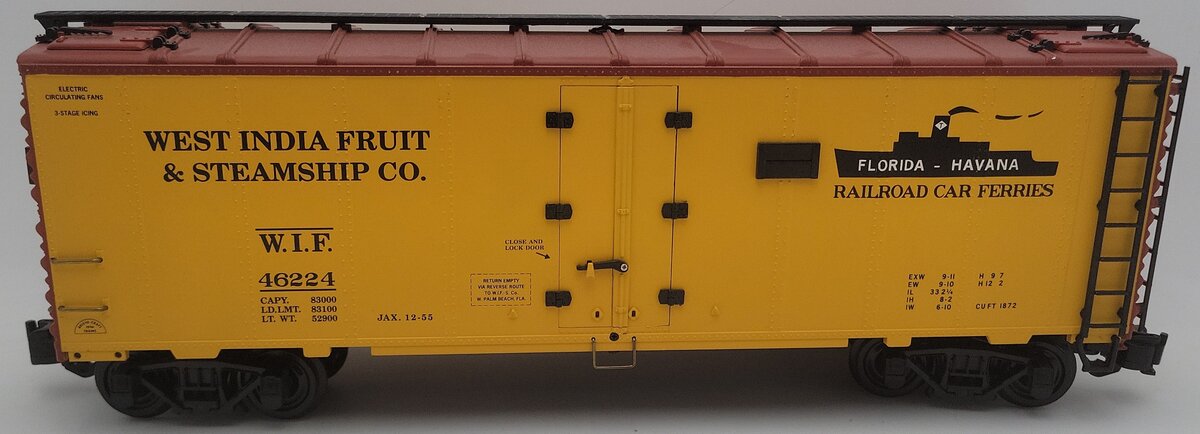 Aristo-Craft 46224 G Scale West India Fruit Refrigerator Car EX/Box