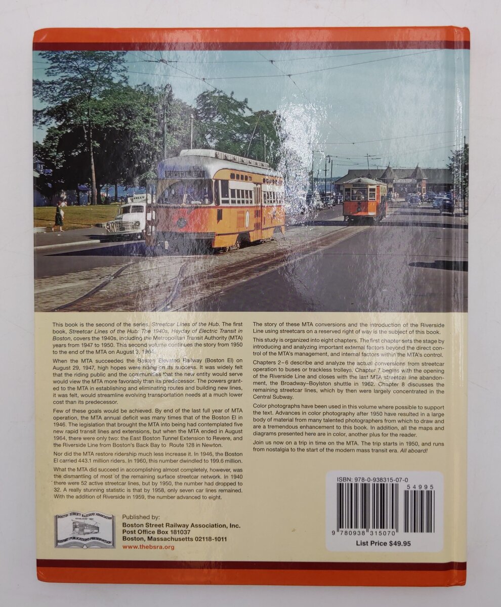 Boston's MTA Though Riverside and Beyond Hardcover Book By Bradley H. Clarke EX