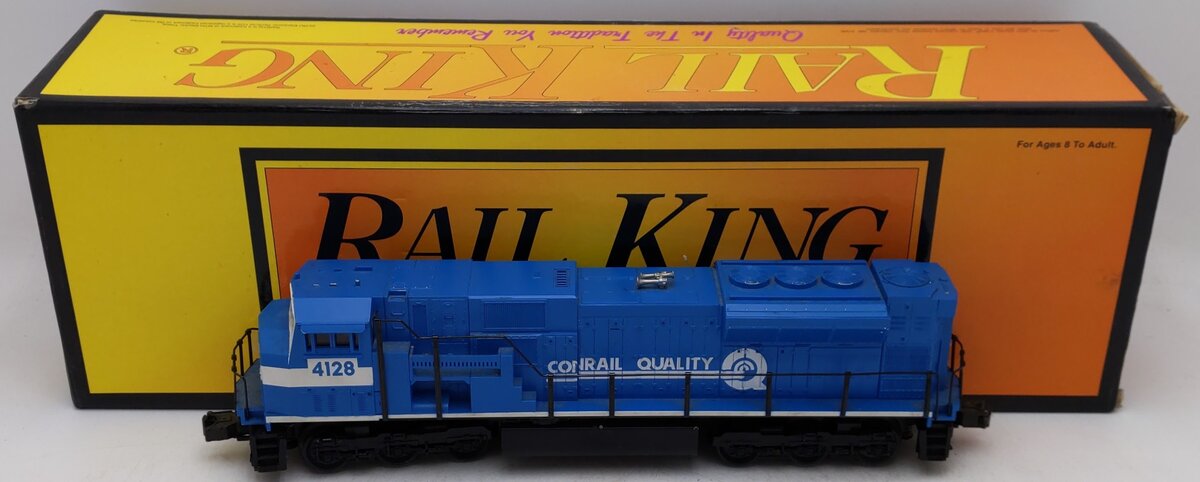 MTH 30-2120-1 O Gauge Conrail SD90MAC Diesel Engine w/PS1 #4128 EX/Box