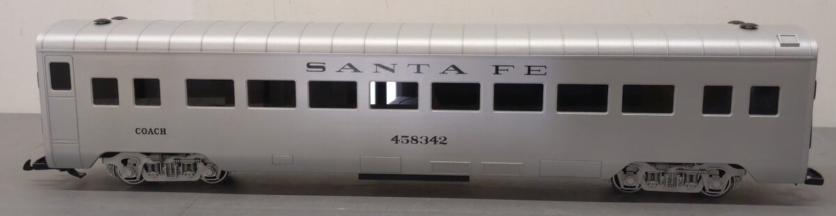 LGB 30570 G Scale Santa Fe Streamlined Passenger Car #458342 - Metal Wheels LN/Box