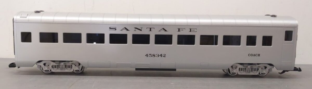 LGB 30570 G Scale Santa Fe Streamlined Passenger Car #458342 - Metal Wheels LN/Box