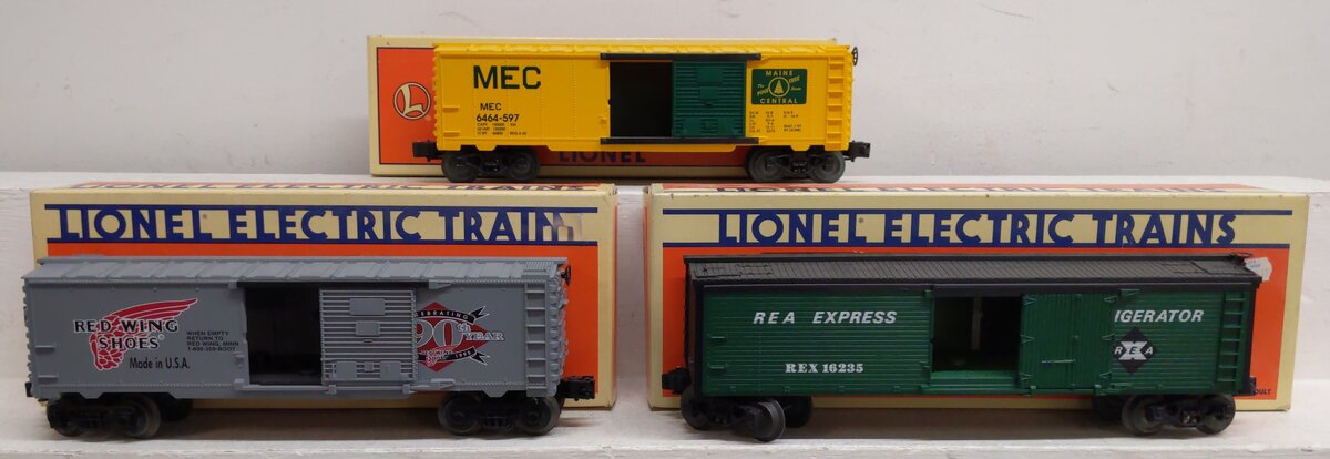 Lionel O Gauge Assortment Freight Cars- #16235, #16264, #29203 [3] EX/Box