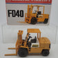 Komatsu 616 1:25 Scale Vintage Yellow FD40 Forklift Die Cast Model EX/Box
