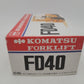 Komatsu 616 1:25 Scale Vintage Yellow FD40 Forklift Die Cast Model EX/Box
