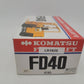 Komatsu 616 1:25 Scale Vintage Yellow FD40 Forklift Die Cast Model EX/Box