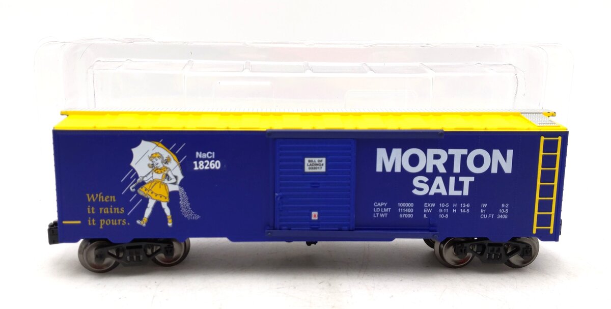 Menards 279-4538 O Scale Morton Salt Boxcar #18260 LN/Box