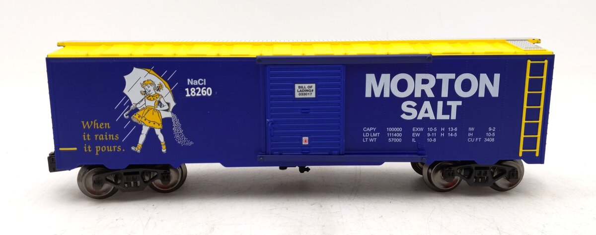 Menards 279-4538 O Scale Morton Salt Boxcar #18260 LN/Box