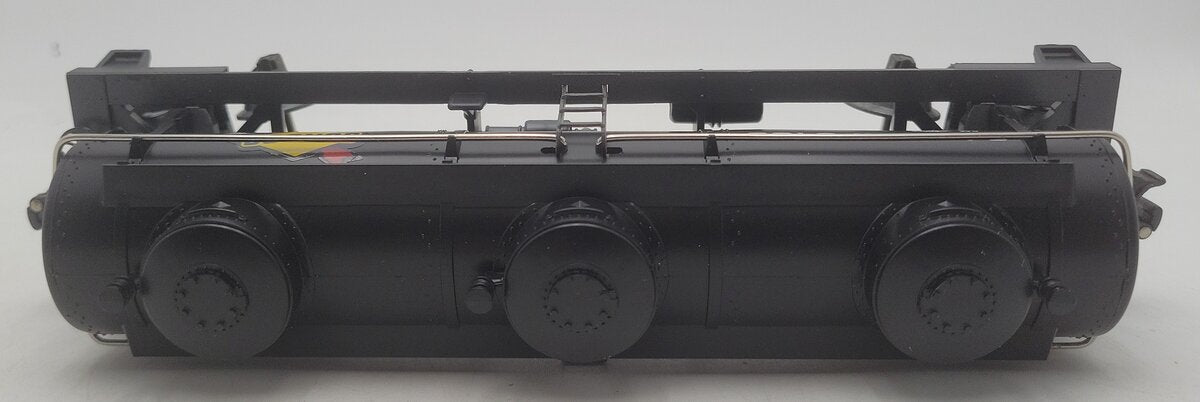 Lionel 6-9138 O Gauge Sunoco Triple Dome Black Tank Car VG
