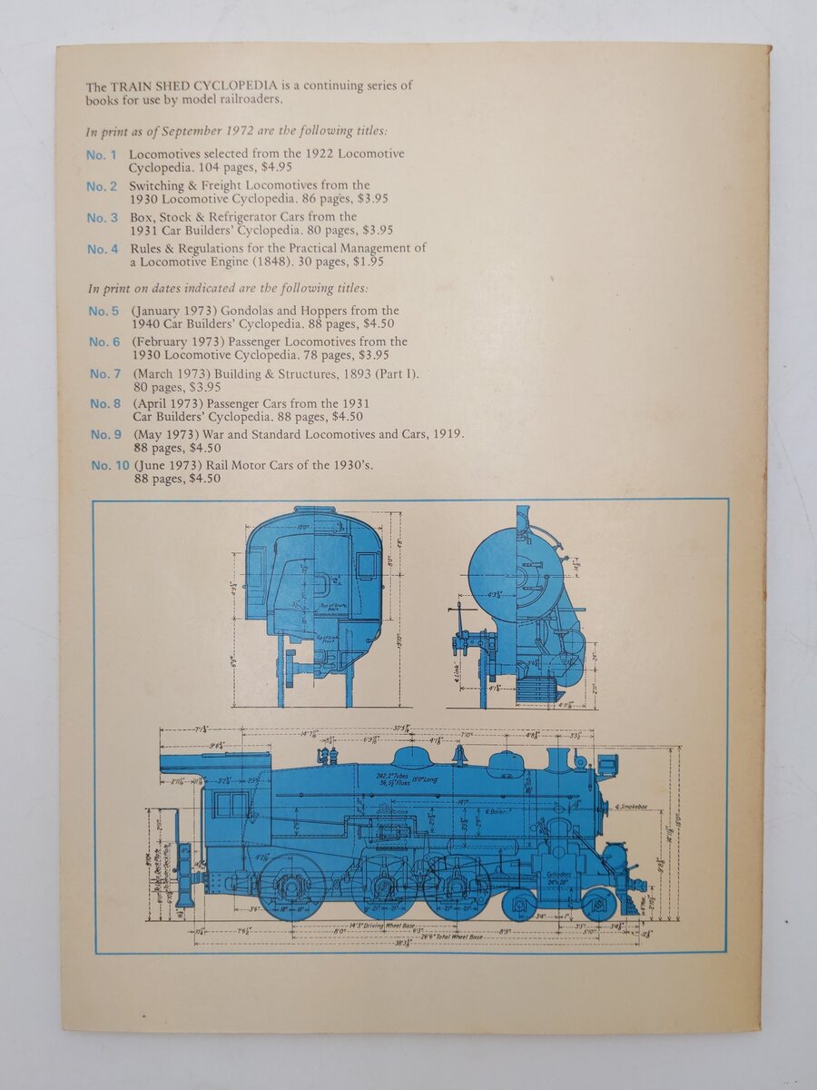 Train Shed Cyclopedia No.6 Paperback Book By Newton K. Gregg EX