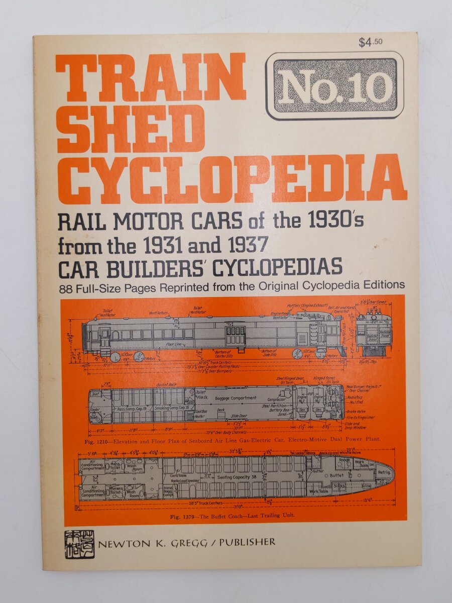 Train Shed Cyclopedia No.10 Paperback Book By Newton K. Gregg EX